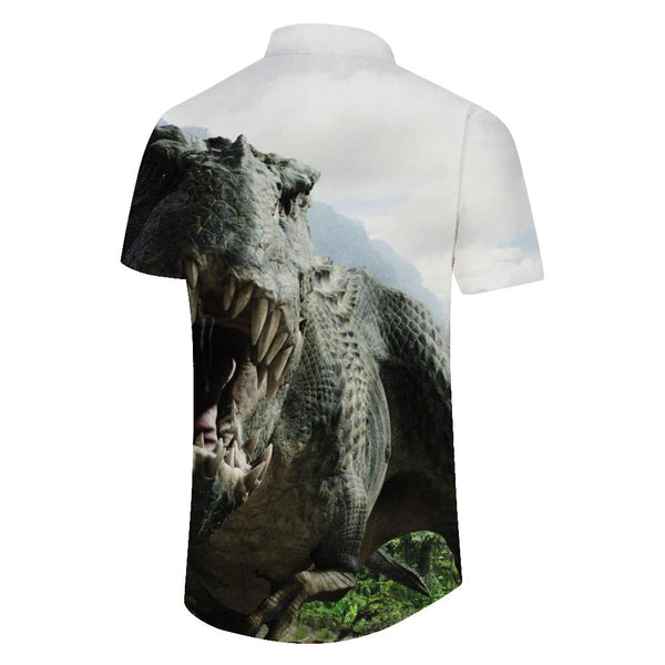 
Men's Casual Hawaiian Shirts High Quality Vintage Street Casual Loose Shirts 3D Dinosaur Print Tops
                