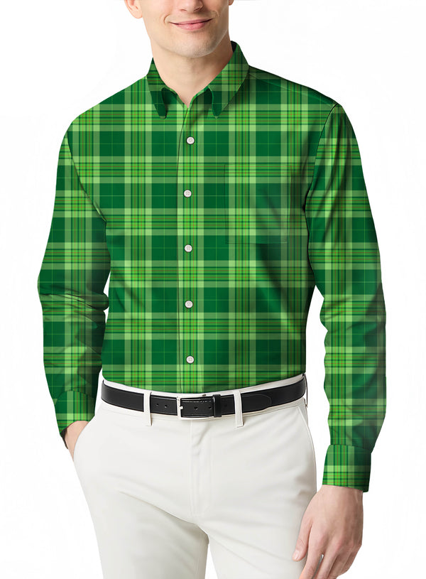Outdoor Plaid Flannel a Men's Durable Long Sleeve Shirt for Hiking and Camping
