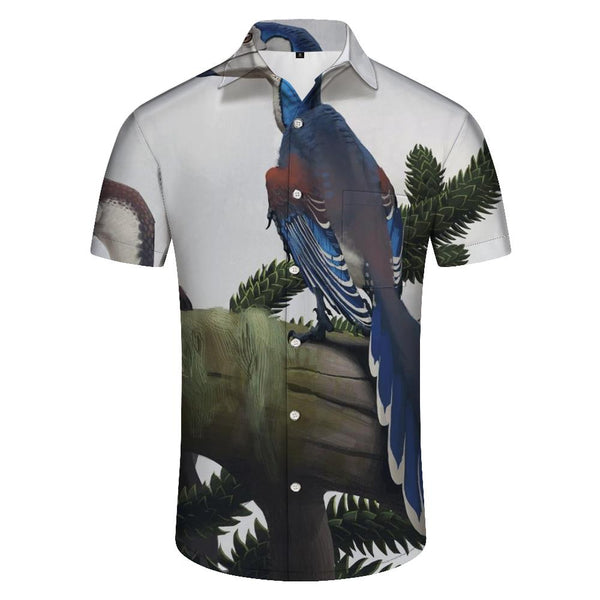 
Wild Ancient Bird Dinosaur Men's 3D Printed Lapel Streetwear Retro Style Comfortable Fashion
                