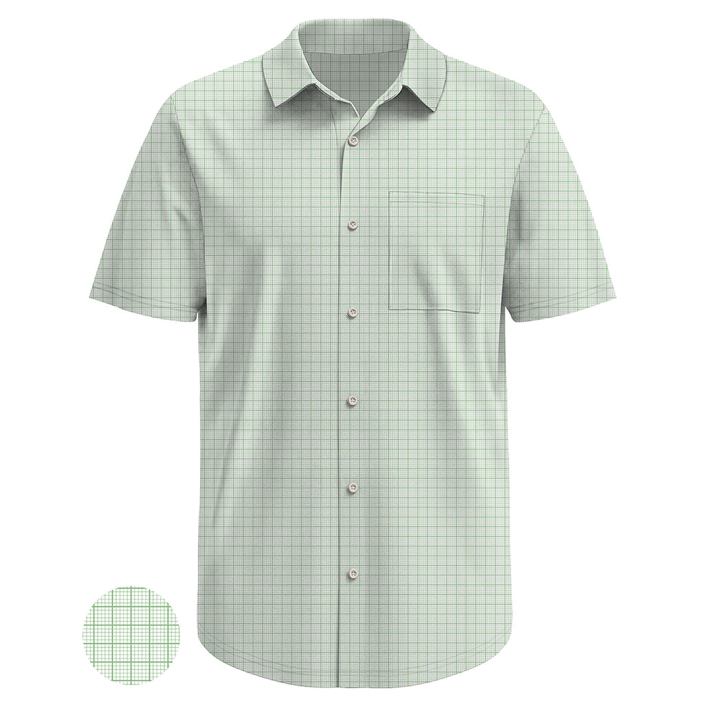 Men’s Micro Print Button-Up Shirt for Everyday Wear – Breathable Fabric, No Stiff Feel