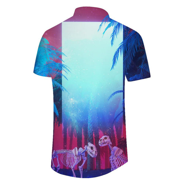 
Men's Summer Shirt Short Sleeve Button Down Hawaiian Tropical Print Casual Palm Tree Print Shirt Short Sleeve
                