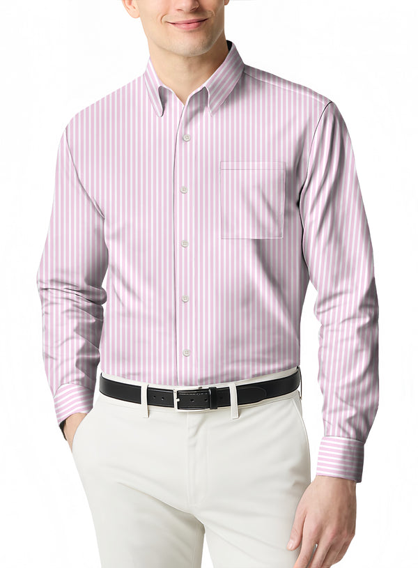 The Perfect Men's Summer Polo a Casual Shirt with a Micro Print