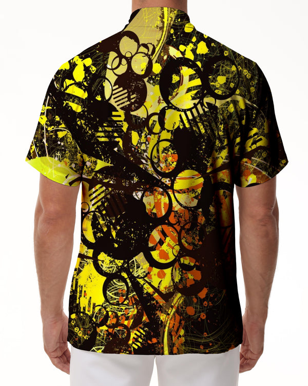 
Art abstract pattern retro male design fashion travel men short sleeve Hawaiian shirt summer classic style casual loose indoor
                