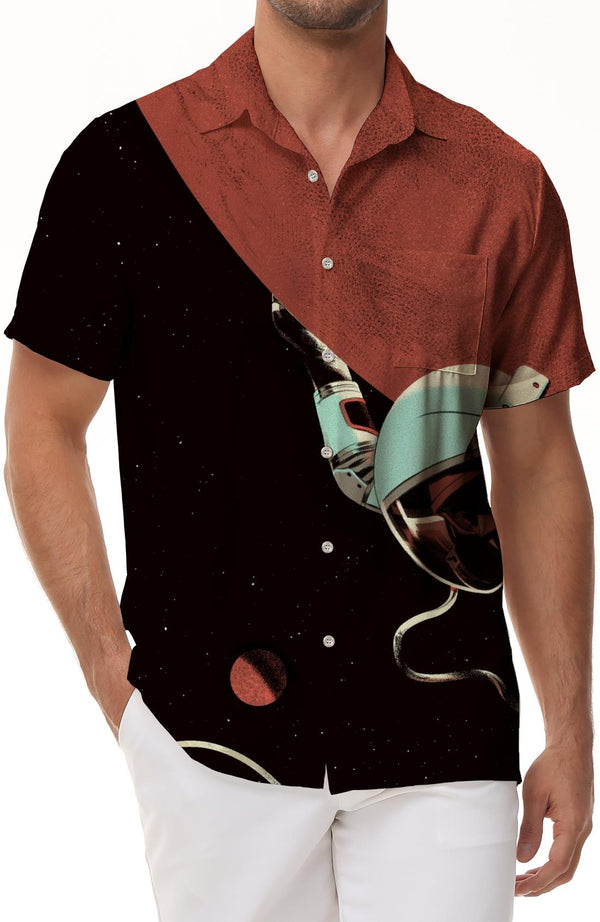 Fashion Hawaiian Tropical Four Seasons Men's Shirt Button Shirt Casual Summer Beach Shirt Short Sleeve Top
