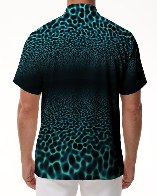 
Tranquil Underwater Scenery Print Hawaiian Shirt Trendy Tropical Summer Outfit - Mens Vintage Beachwear
                