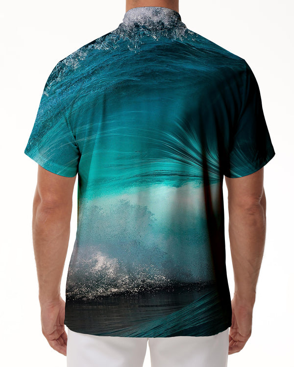 
Undersea Men's Ocean Scenery Shirt Graphic Button Top Hawaiian Casual Short Sleeve Shirt
                