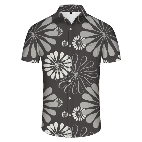 
Summer 3D digital printing pattern Hawaiian holiday beach style men's casual button shirt short sleeve
                