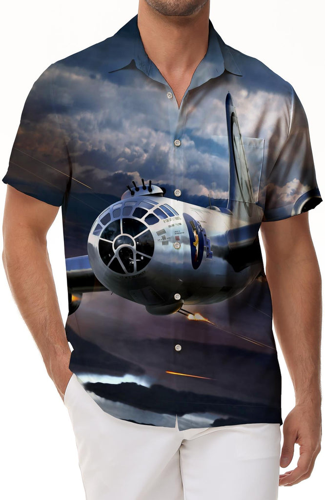 Mens Hawaiian Shirt Short Sleeve Button Down Tropical Shirt Casual Summer Shirt Beach Wear