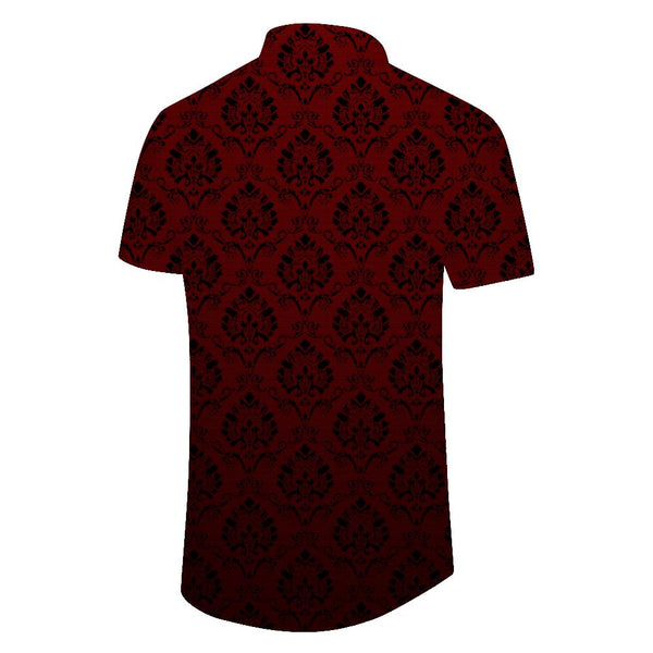 
Vintage Burgundy Men's Casual Loose Regular Fit Hawaiian Shirt Casual Short Sleeve Beach Shirt Party
                