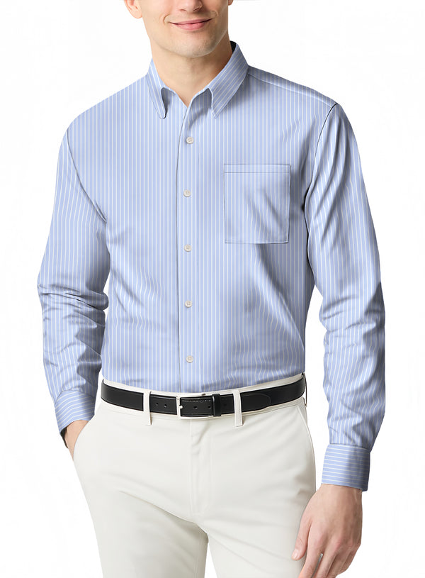 Classic Casual Polo for Men with a Fashionable Micro Print Design