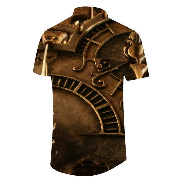 
Clock Gear Printed Men's Hawaiian Shirt Short Sleeve Summer Beach Short Sleeve Casual Short Sleeve
                