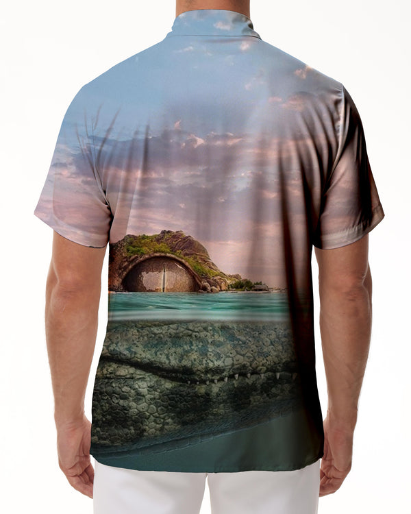 
Personalized Hawaiian Shirt Mens Printed Pattern Button Short Sleeve Beach Shirt Croc
                