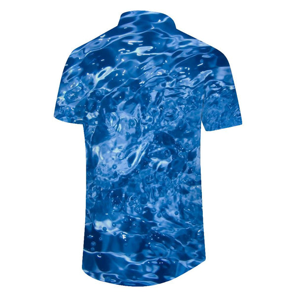 
Abstract Blue Hawaiian Shirt Men Casual Short Sleeve Button Down Beach Shirts
                