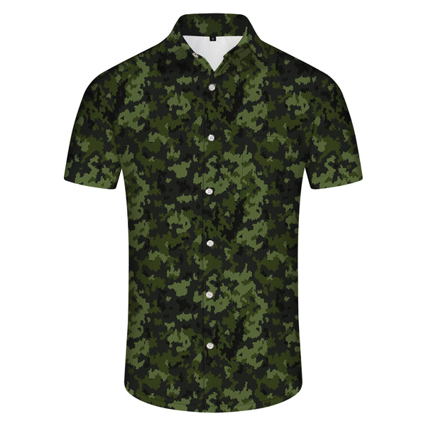 
Camouflage Print Men's Shirt Short Sleeve Button-Up Outdoor Hiking Fishing Shirt Casual Seaside Beach Shirt Tops
                