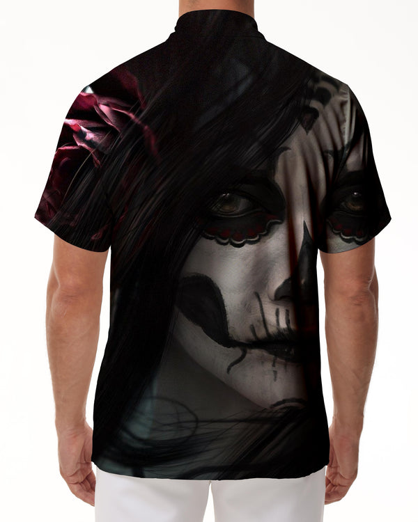 
Shirt Summer Men's 3D Printed Hawaiian Loose Tops Short Sleeve Plaster Doll Cosplay Beach Shirt
                
