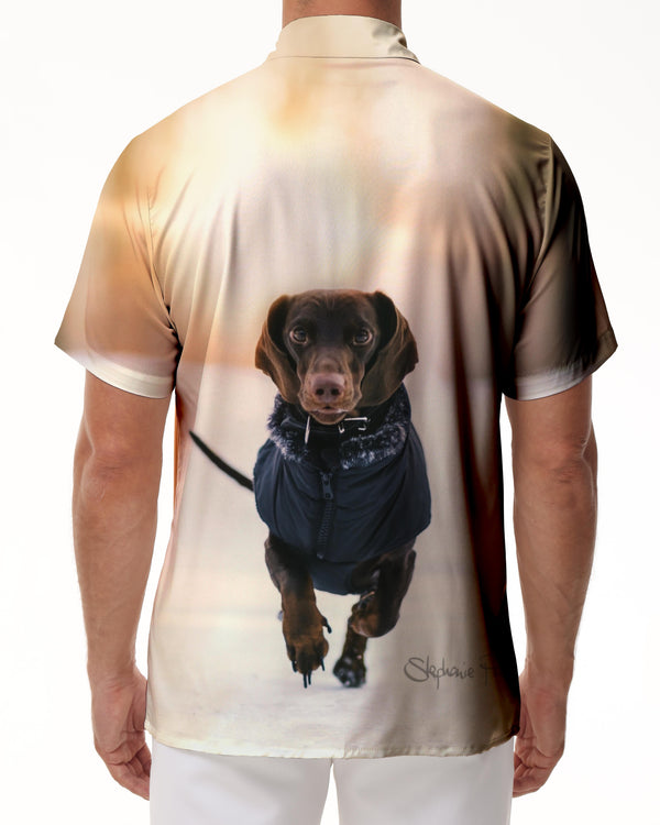 
Dachshund Play Fashion Short Sleeve Lapel Beach Shirt Summer Shirt Men's Regular Short Sleeve Shirt Casual Printed Top Mixed Color
                