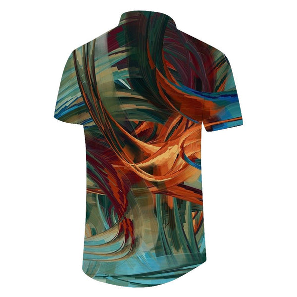 
Personalized Art Summer Shirt Men's Hawaiian Shirt Galaxy Style Casual Short Sleeve Button Summer Beach
                