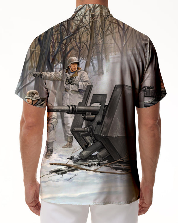 
Comic short-sleeved loose men's loose breathable Hawaiian tops soft, comfortable and lightweight simple casual shirt fashion
                