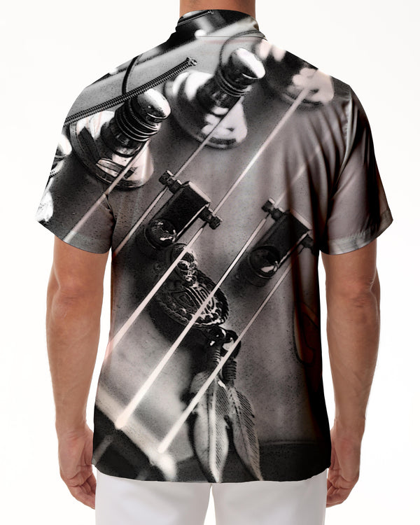 
Music Base Ji Mens Hawaiian Shirt Short Sleeve Button Shirt He Pattern Casual Beach Shirt Tops
                