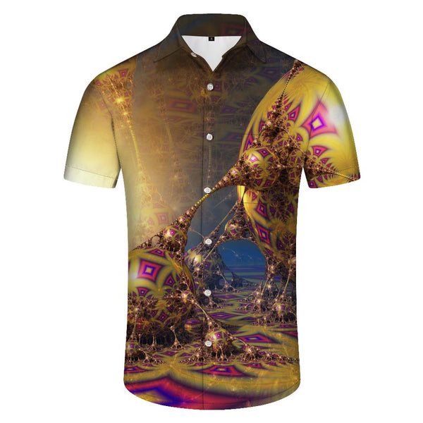 
Retro Gold Ball Hawaiian Shirt Casual Shirt Comfortable Fashion Men Button Short Sleeve Tops Men Vacation Clothing Ocean
                