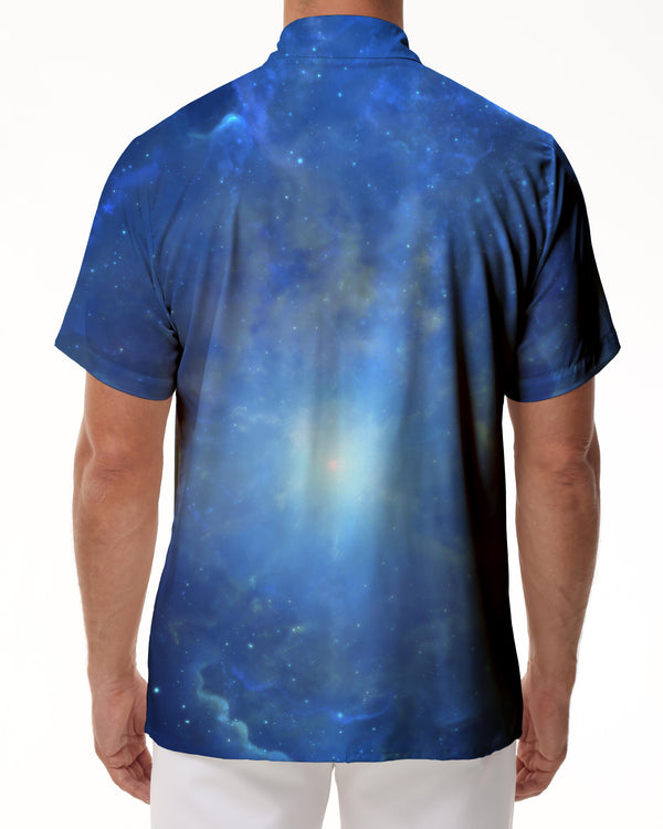 
3D Galaxy Print Shirt Men Tops Casual Space Shirt Hawaiian Shirt Men Short Sleeve Shirt Blue
                