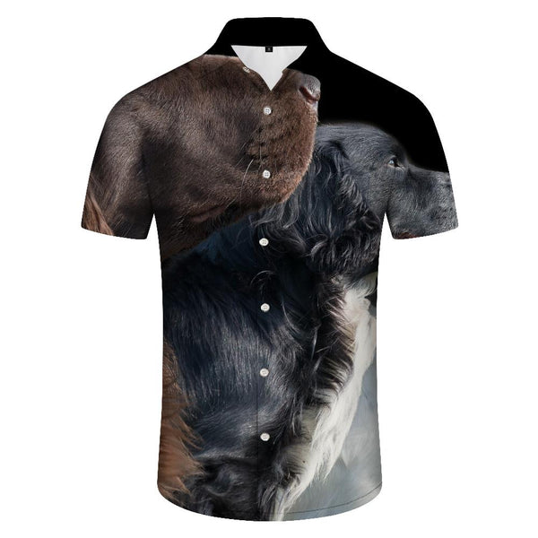 
Black and Brown Houndstooth Mens Cuban Shirt Short Sleeve Button Down Hawaiian Shirt Summer Casual Beach Shirt Shirts
                