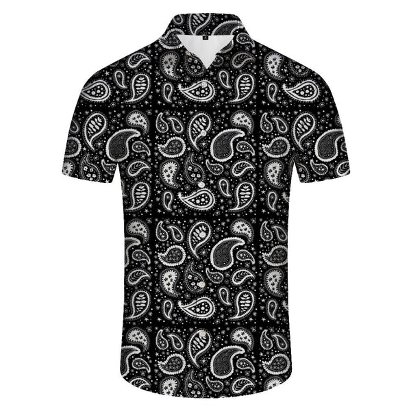 
Summer Men's Printed Hawaiian Shirt Casual Button-Up Slim Fit Fashion Lapel Short Sleeve Shirt Beach Wear
                