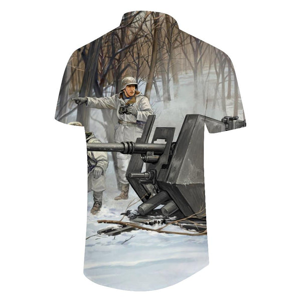 
Comic short-sleeved loose men's loose breathable Hawaiian tops soft, comfortable and lightweight simple casual shirt fashion
                