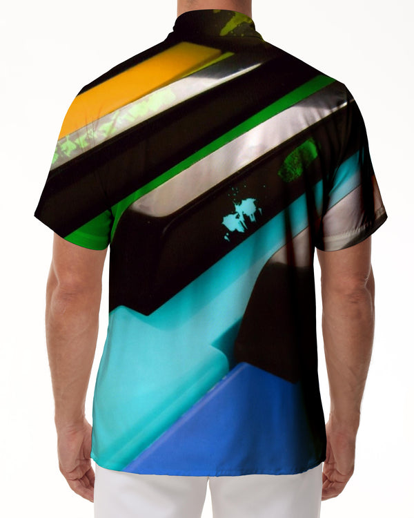 
Qinjia Steel Fashion Loose Casual Men's Casual Loose Short Sleeve Shirt Music Funny Keyboard Hawaiian Tropical Four Seasons Short Sleeve Shirt Polyester
                