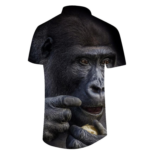 
Funny Monkey Men's 3D Printed Short Sleeve Fashion Trend Personality Shirt Hip Hop Harajuku Casual Summer Tops Street
                