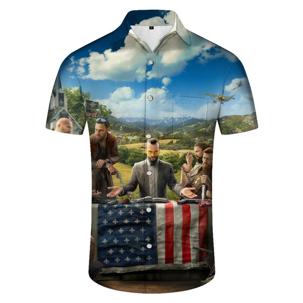 
Tropical jungle 3d print Hawaiian shirts men street short sleeve tops harajuku lapel button down loose shirts summer fun
                