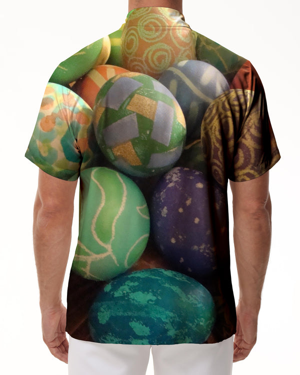 
Rainbow Colored Sequins Short Sleeve Mens Hawaiian Shirt Casual Beach Shirt Summer Beach Party Shirt
                