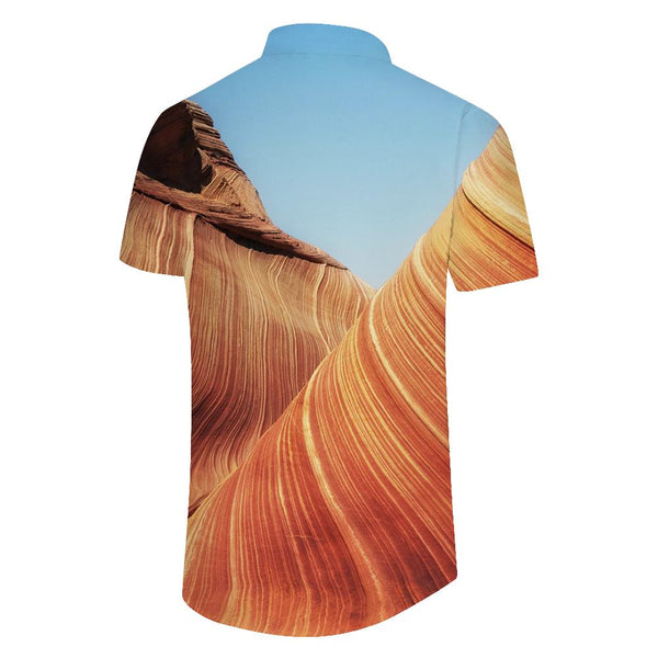 
Natural Canyon Landscape Mens Hawaiian Fashion Casual Button-Up Summer Short Sleeve Shirt Beach Outfit
                