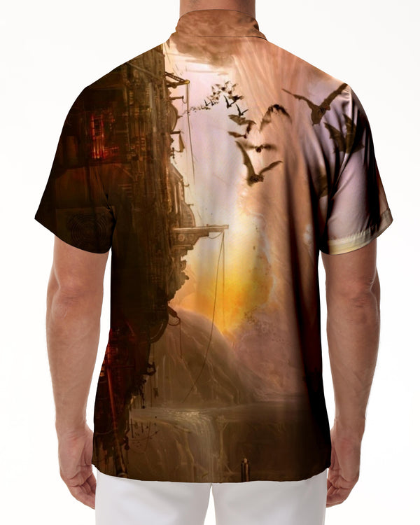 
Fantasy Beautiful Movie Scenery Hawaiian Shirt Men's Summer Beach Casual Shirt Short Sleeve Button
                