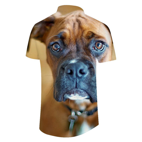 
Popular Fashion Cute Dog Animal 3D Printed Pattern Men's Casual Fashion Cool Simple Holiday Beach Party Tops
                