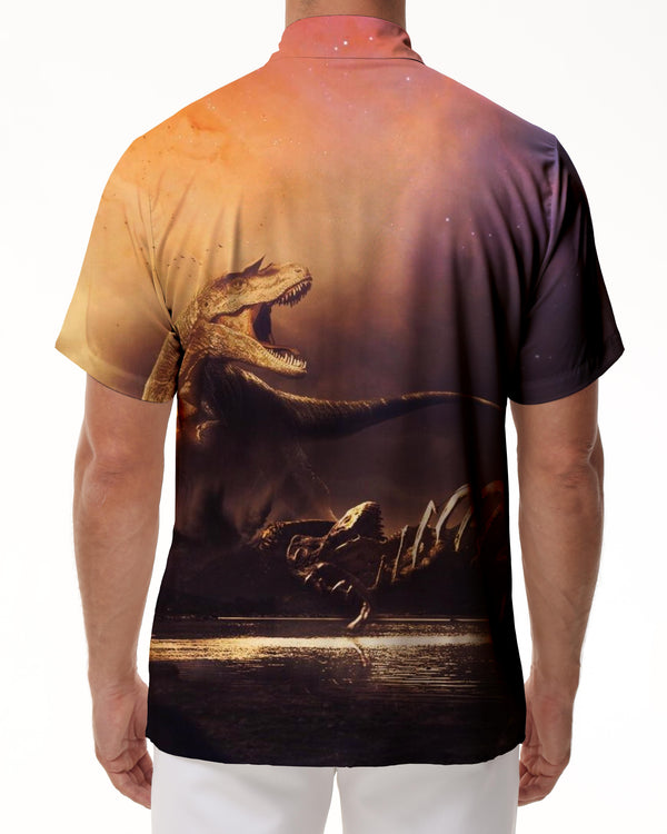 
Mighty Loose Short Sleeve Shirt Men's 3D Button Printed Beach Shirt Casual Hawaiian Shirt Tops
                