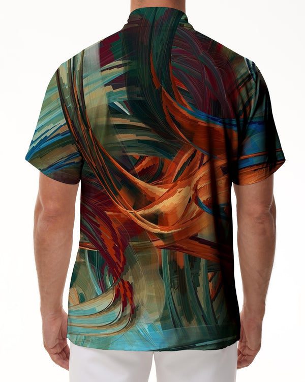 
Personalized Art Summer Shirt Men's Hawaiian Shirt Galaxy Style Casual Short Sleeve Button Summer Beach
                