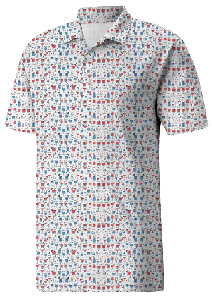 Youthful & Modern Micro Print Polo Shirt for the Young Man