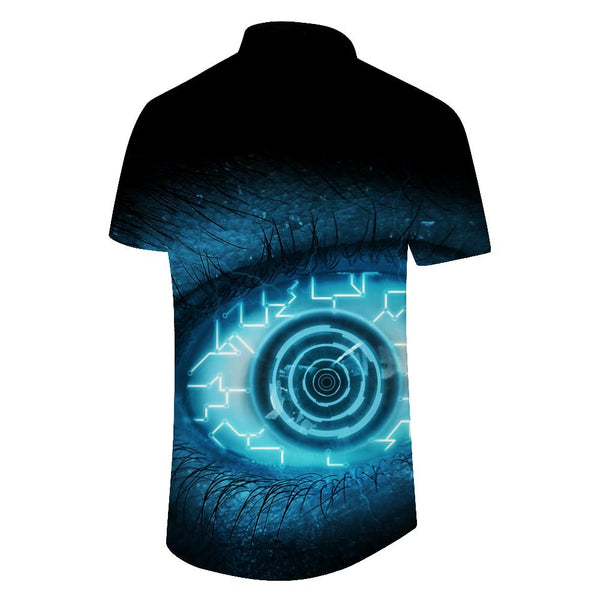 
Future Tech Pupil Men's Short Sleeve Hawaiian Shirt Summer Clothing 3D Graphic Printing Loose Casual Tops
                
