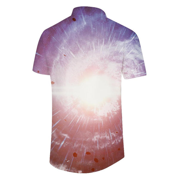 
3D printed Hawaiian shirt colorful meteor shower men's daily vacation beach party short-sleeved shirt colorful
                