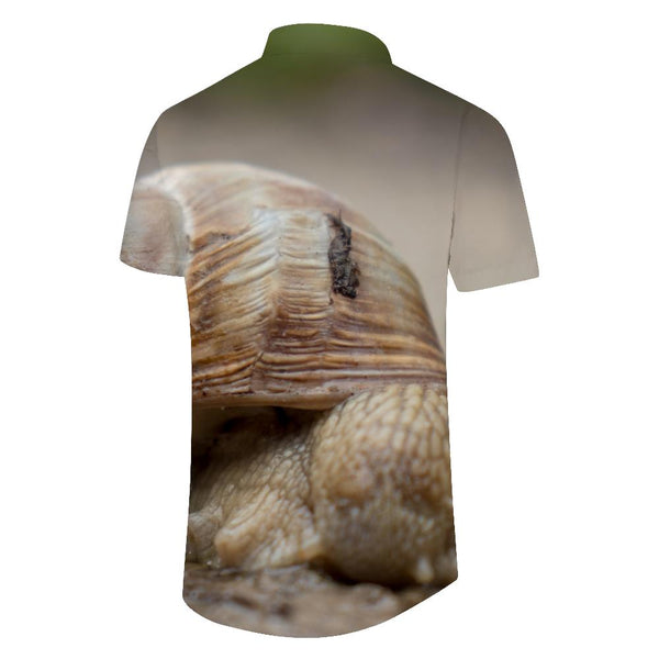 
Seashell scenery on the beach men's casual button down shirt Hawaiian fashion print summer shirt
                