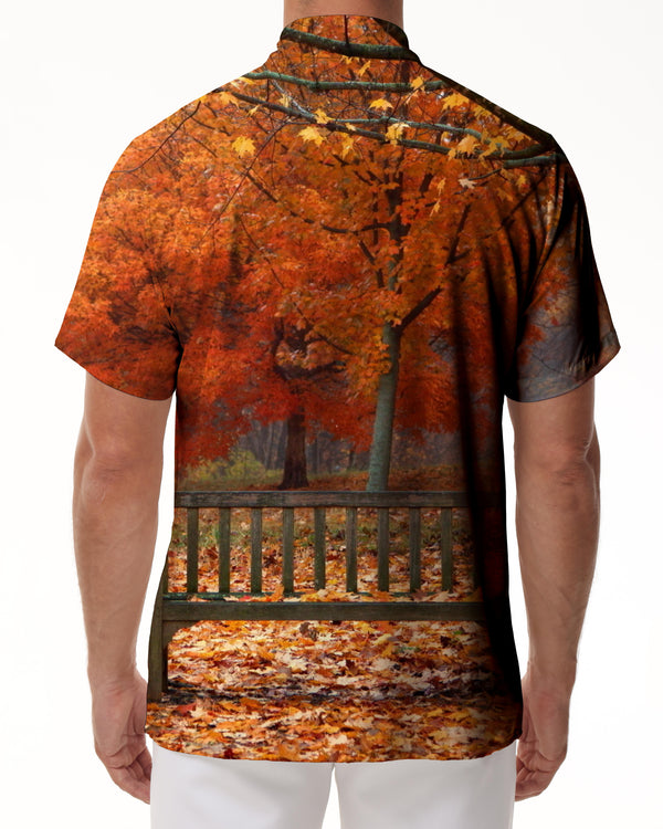 
Hawaiian Shirt Fall Maple Short Sleeve Shirt Summer Casual Beach Shirt Button-Down Tropical Floral Shirt
                