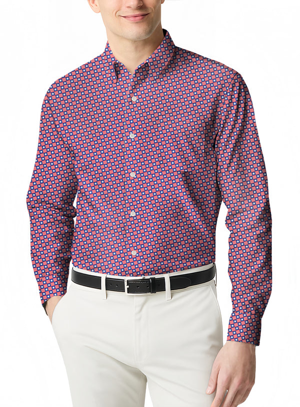 A Casual and Fashionable Long Sleeve Polo for Men