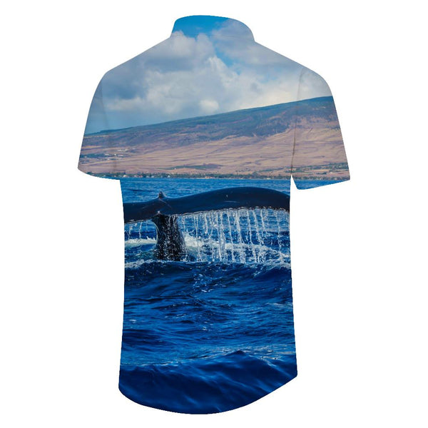 
Digital Printing 3D Whale Pattern Men's Clothing Casual Shirt Hawaiian Tropical Short Sleeve Street Fashion Daily Loose Simple Tops
                