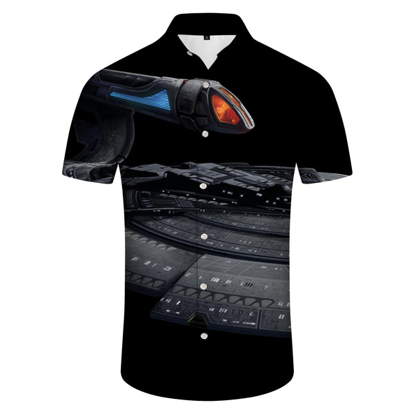 
Alien Mens Star Trek Enterprise Spaceship Short Sleeve Shirt Short Sleeve Fashion Regular Fit
                