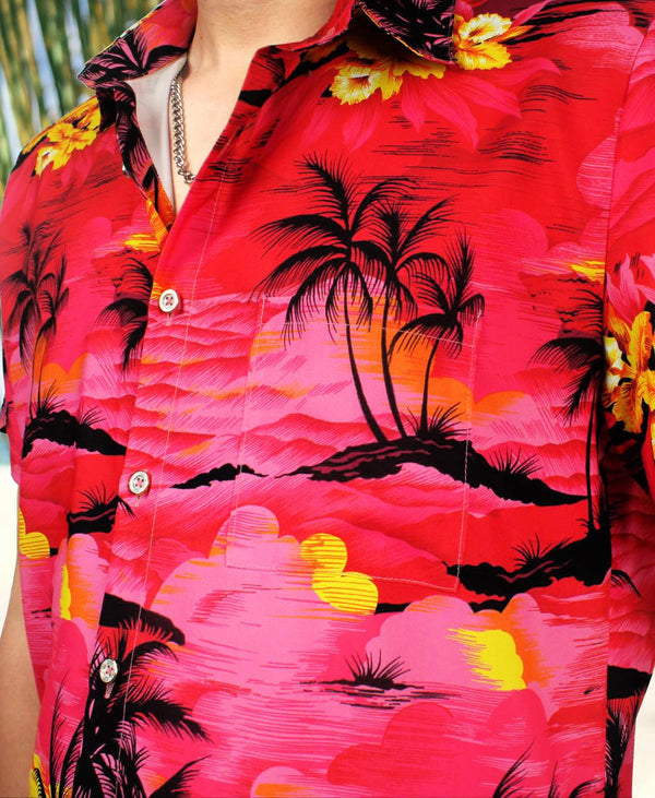 
Hawaiian Shit for Men Beach Summer Mens Buton Down Short Sleeve Shit Tropical Vacation Casual Clothes
                