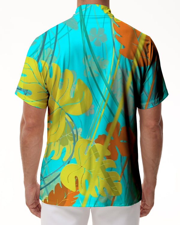 
Coconut Leaf Fun Cool Print Hawaii Comfortable Casual Short Sleeve Fashion Pattern Tropical Men's Short Sleeve Shirt Tops
                