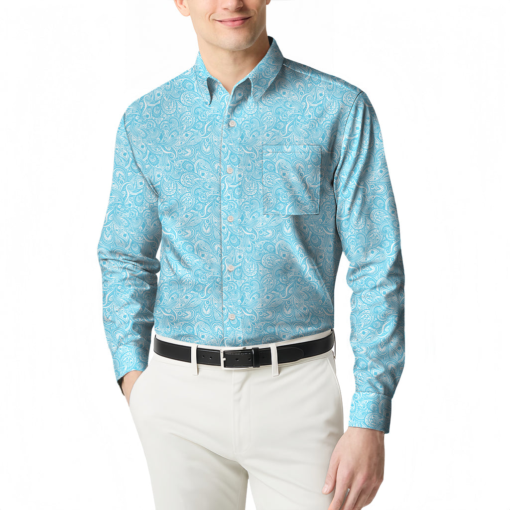 A Long Sleeve Polo Shirt for Men's Summer Casual Style