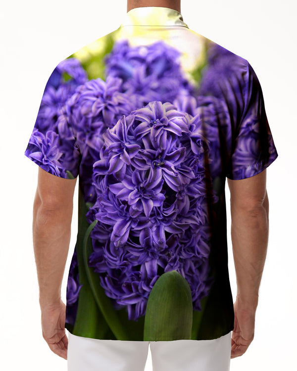 
Men's Loose Regular Fit Polyester Summer Fashion Comfortable Breathable Shirt Casual Short Sleeve Button Summer Beach Top
                