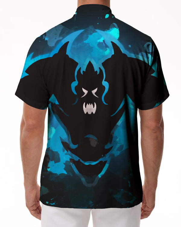 
Fun Bat Printing Patterns 3D Digital Printing Hawaiian Subject Four Seasons Comfortable and breathable men's casual short -sleeved shirt style
                